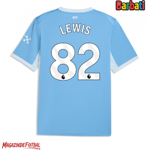 Manchester City Rico Lewis #82 Tricou Fotbal Replică 2026-27 Barbati Acasa Manchester City Rico Lewis #82 Tricou Fotbal Replică 2026-27 Barbati Acasa